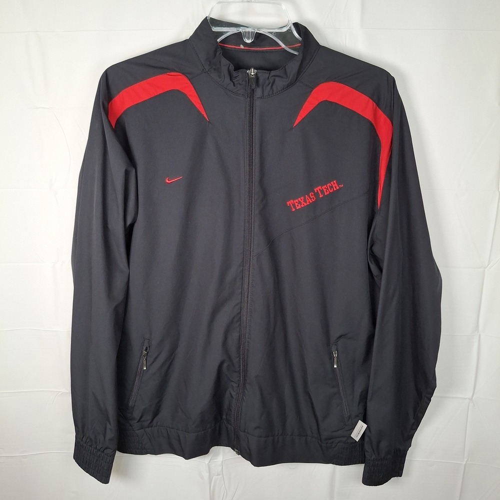 Nike Fit Storm Team Texas Tech XL (16-18) Youth Full Zip Jacket Black Red
